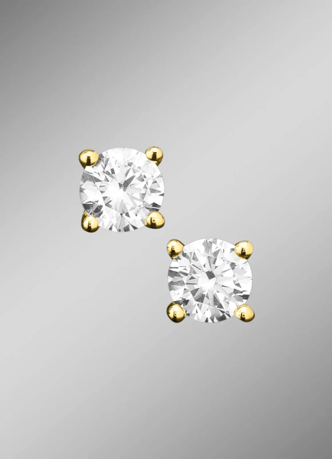 Massive Ohrstecker mit Brillant