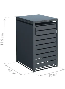 Mülltonnenbox „Kubus“, anthrazit