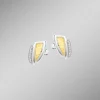 Moderne Ohrstecker in Bicolor mit Zirkonia
