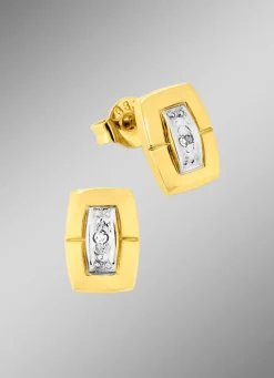 Moderne Ohrstecker mit Diamanten