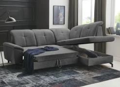 Moderne Polsterecke mit Bettfunktion und Bettkasten