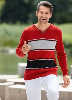 Moderner V-Pullover