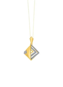 Moderner Anhänger mit Diamanten