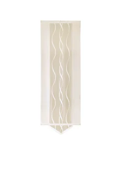 Moderne Schiebegardine mit dezentem Wellen-Design