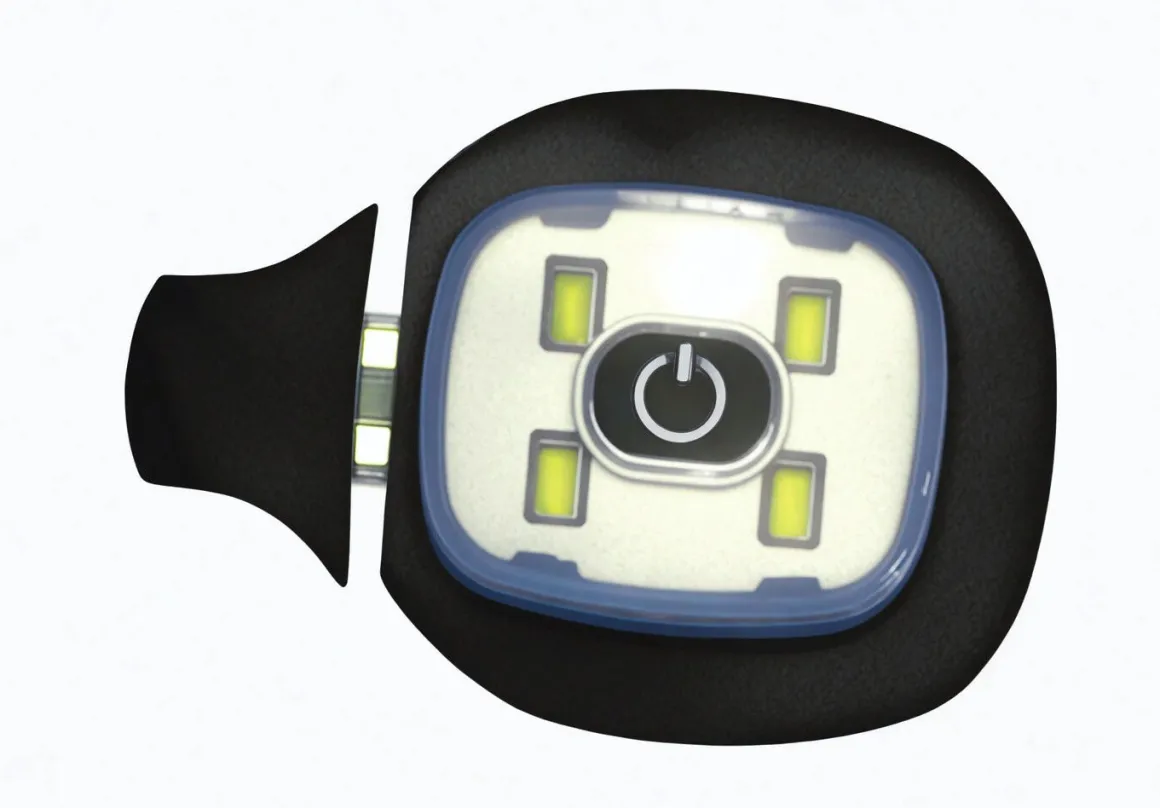 Modische Mütze mit integrierter, herausnehmbarer LED-Lampe