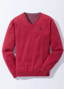 Modischer V-Pullover in 6 Farben
