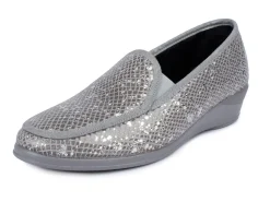 Mokassin in eleganter Kroko-Optik