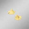 Natürliche Eleganz: Ohrstecker Ginkgoblatt