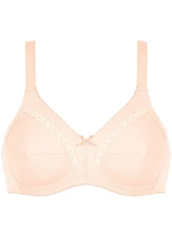 Naturana Zweierpack BH mit dekorativem Spitzenband in den Cups