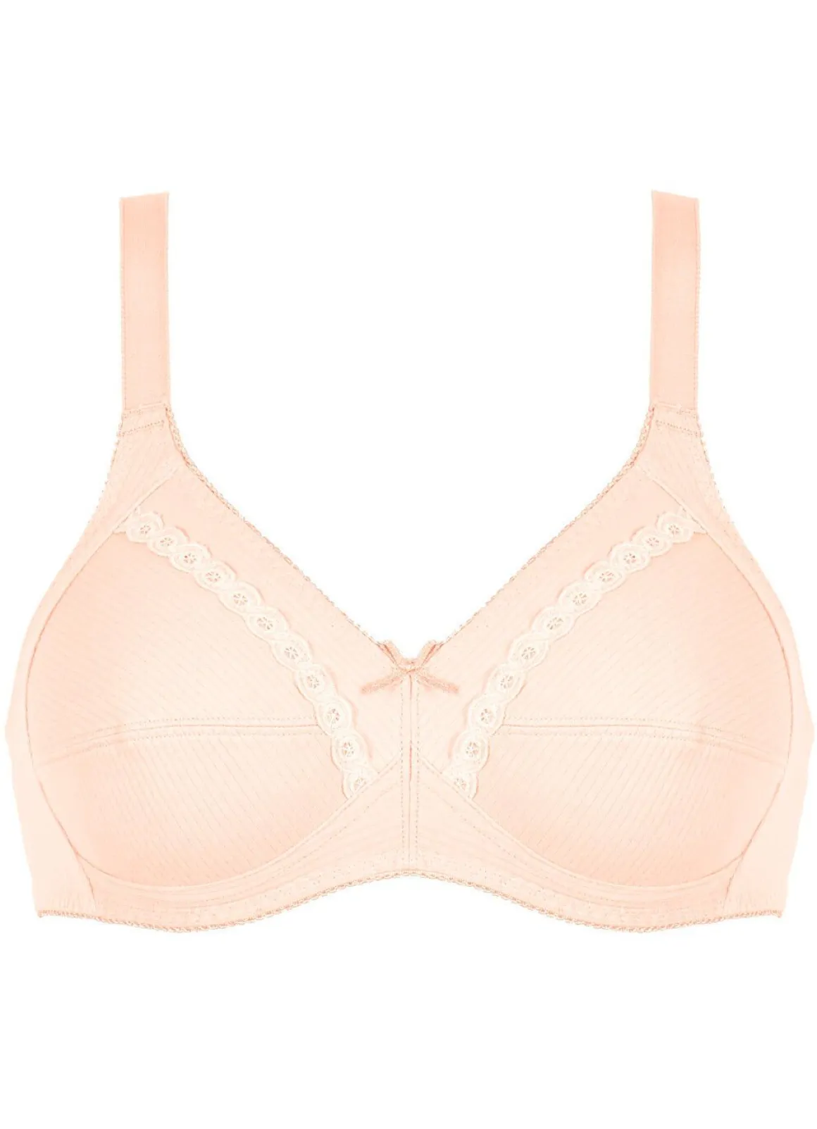 Naturana Zweierpack BH mit dekorativem Spitzenband in den Cups