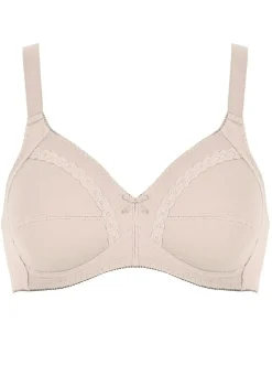Naturana Zweierpack BH mit dekorativem Spitzenband in den Cups