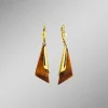 Ohrringe aus Gold mit Tigerauge