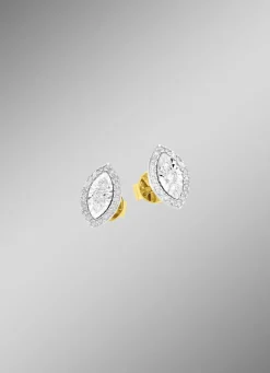 Ohrstecker mit 6 Brillanten und 40 Diamanten
