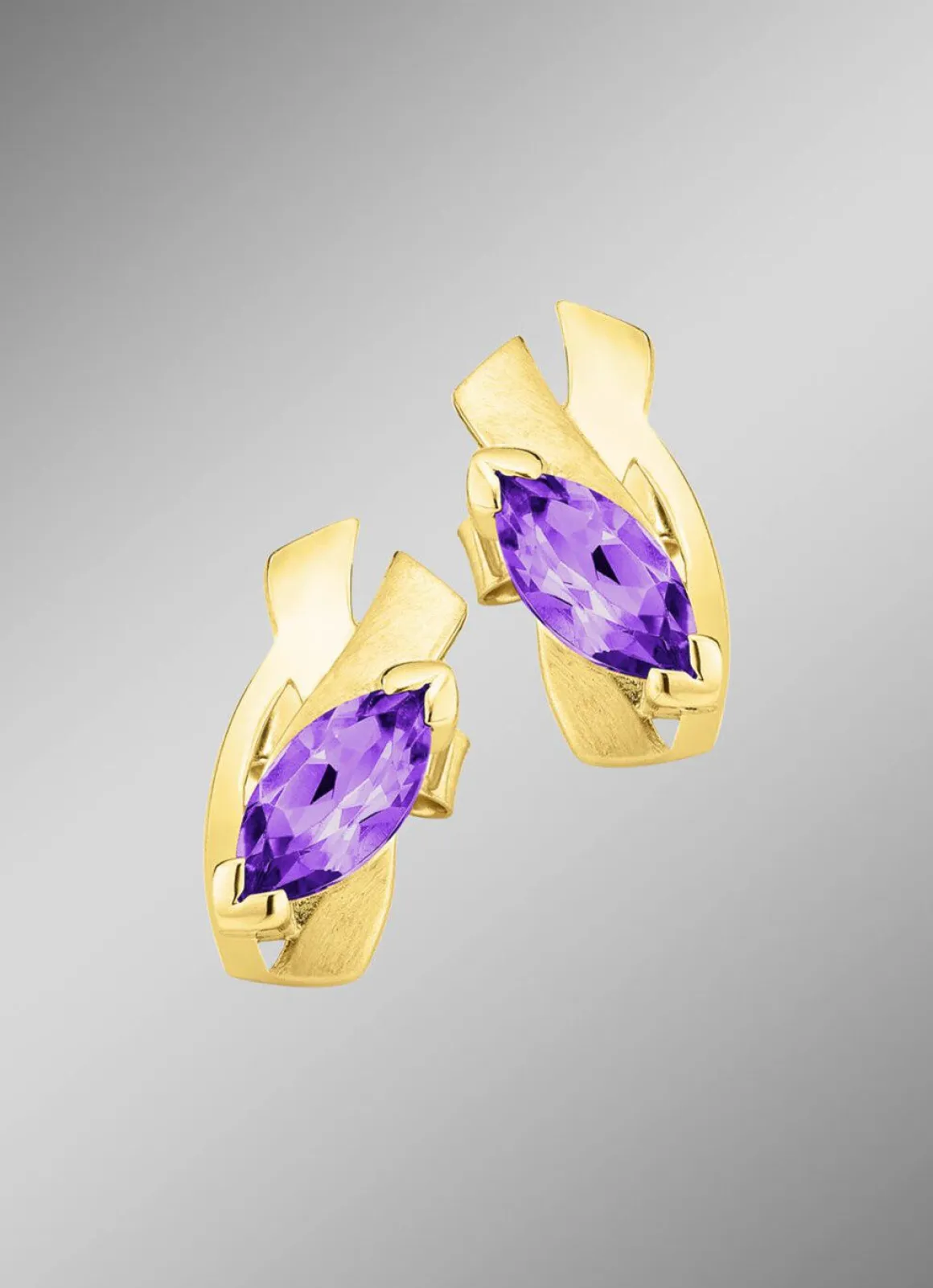 Ohrstecker mit echt Amethyst