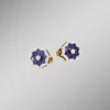 Ohrstecker mit echt Lapislazuli, Brillanten und Diamanten
