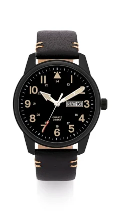 Para Quartz-Herrenuhr in Flieger-Optik