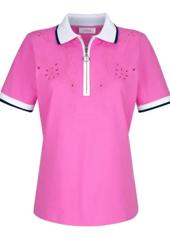 Poloshirt mit Cut-Outs in 2 Farben