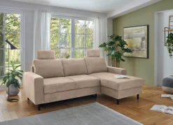 Polsterecke mit Bettfunktion und Longchair
