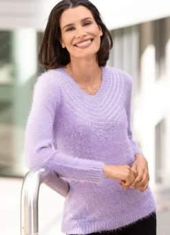 Pullover aus superweichem Effektgarn
