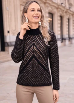 Pullover in doppellagiger Optik