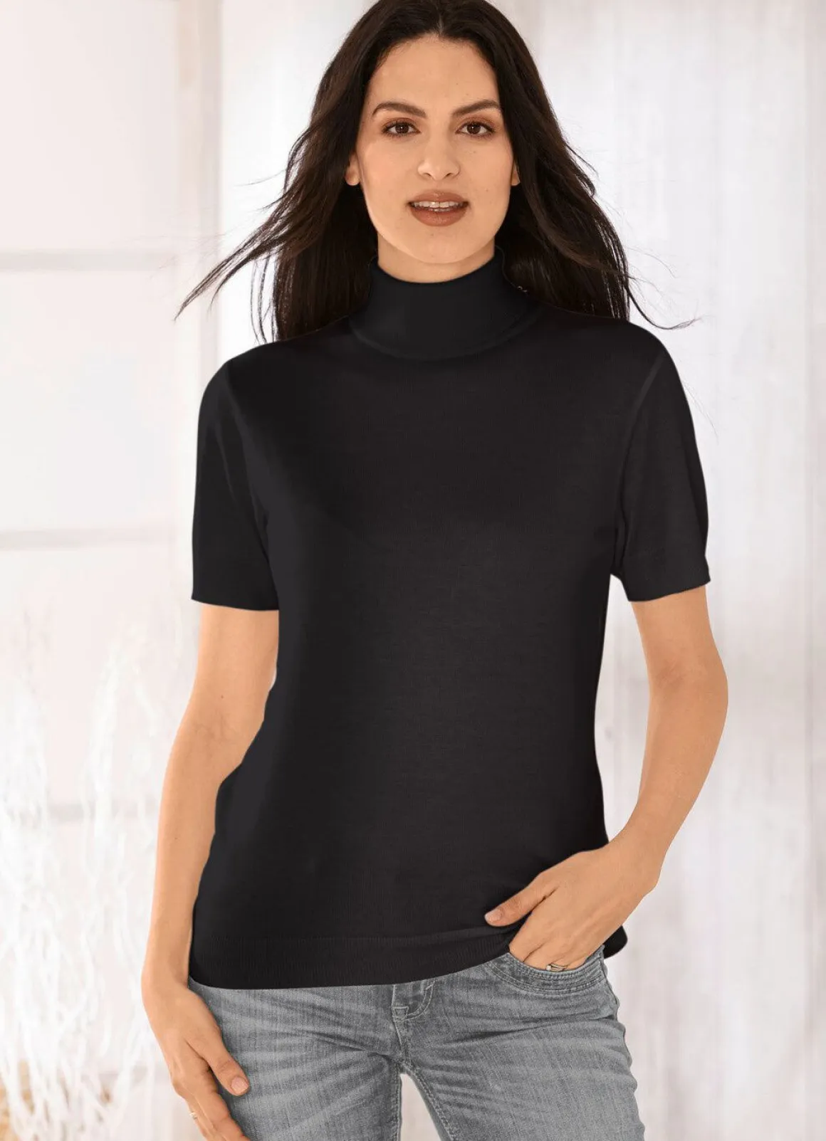 Pullover in edel glänzender Qualität