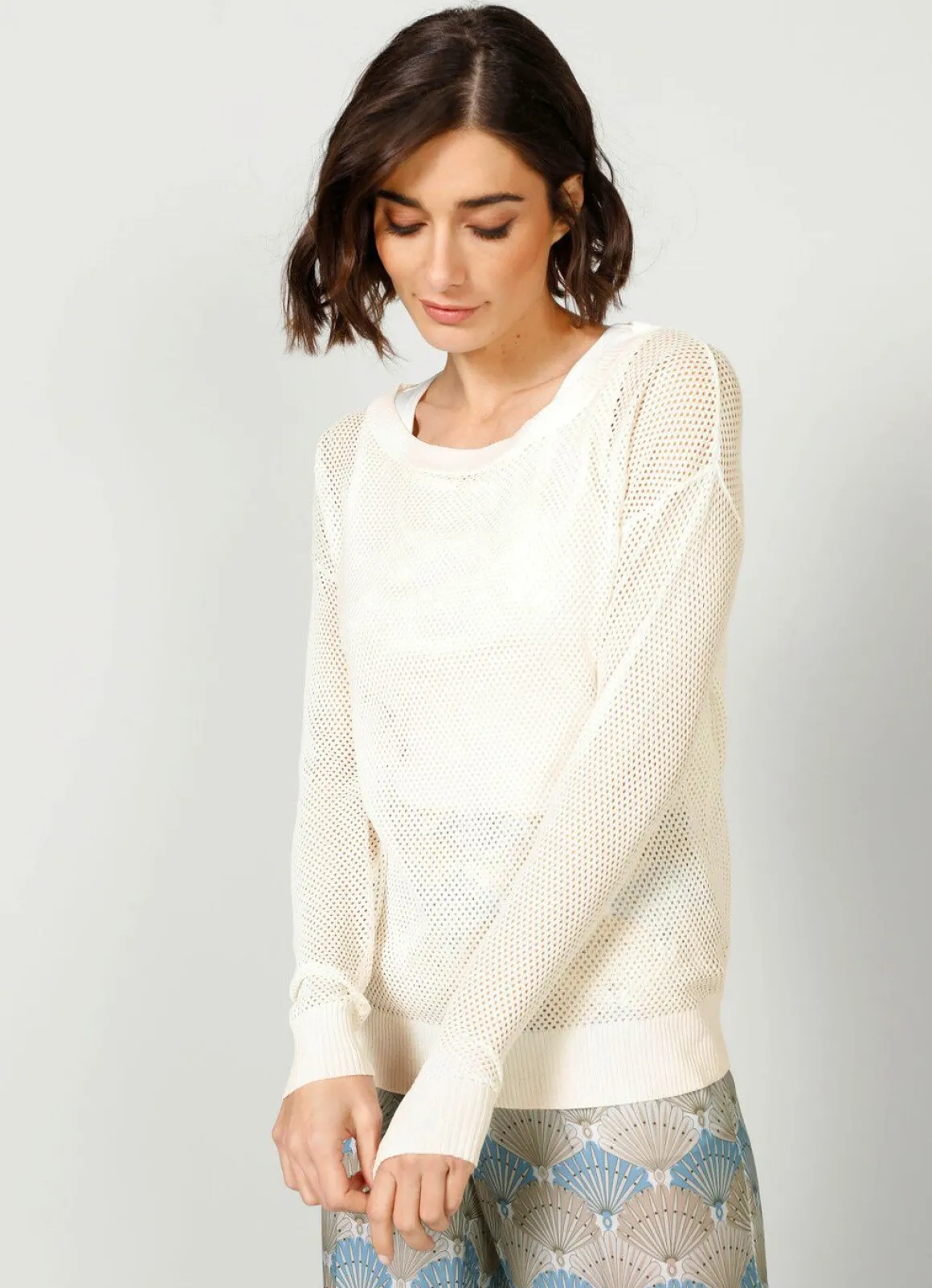 Pullover in Feinstrick
