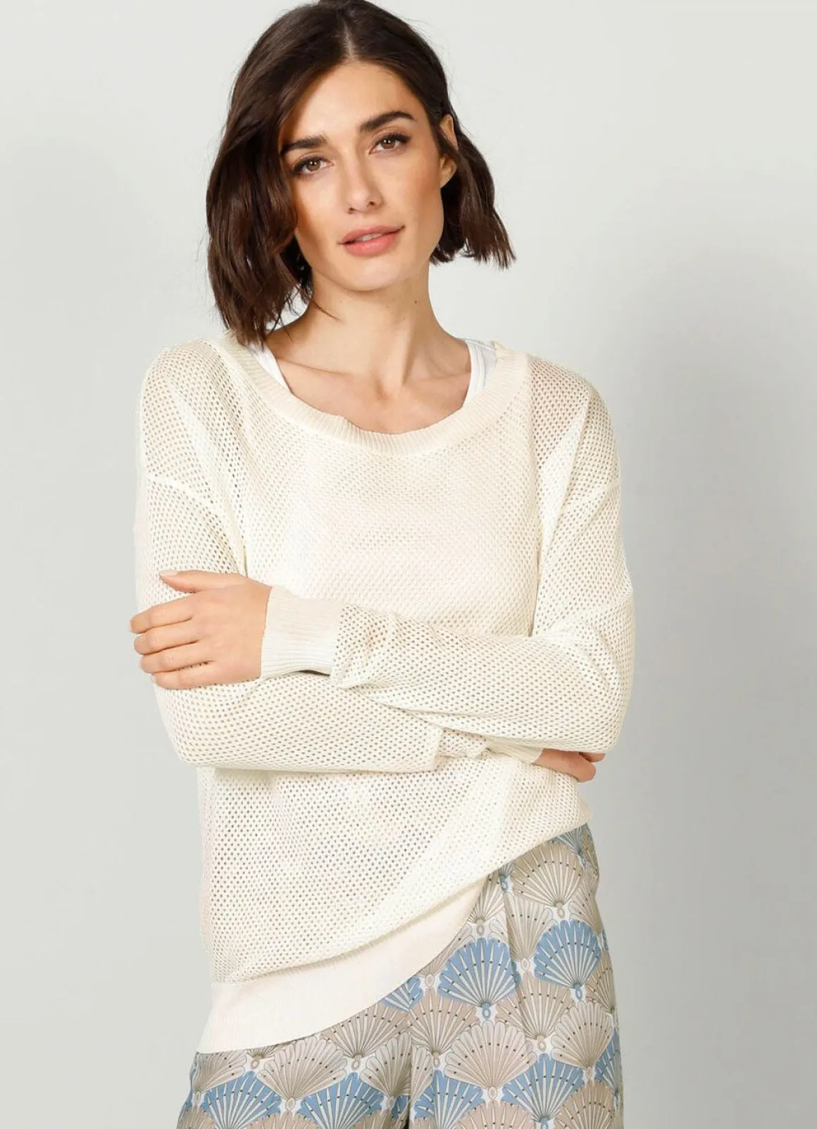 Pullover in Feinstrick