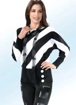 Pullover in Fledermausform