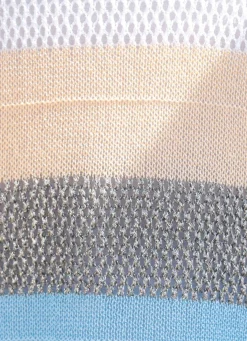 Pullover in Garnmix mit Glanzeffekt