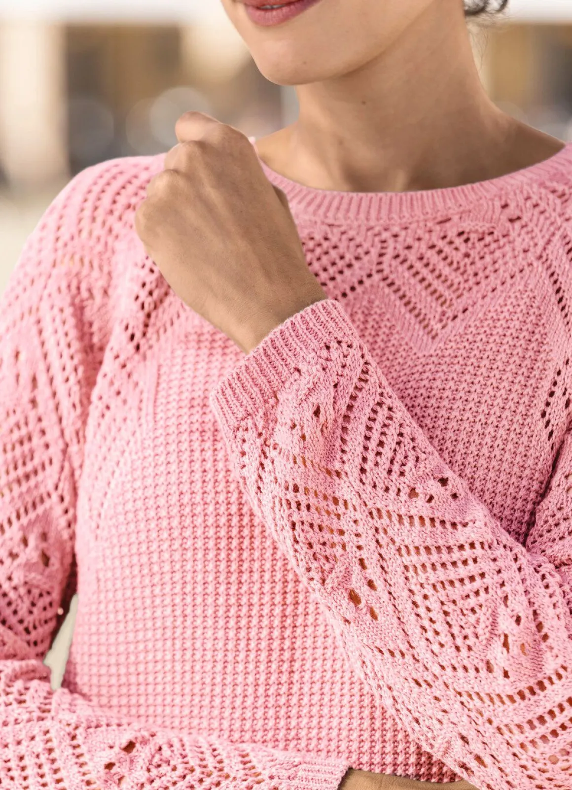 Pullover in Strickmix