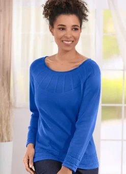 Pullover in Strukturmix