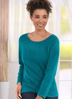 Pullover in Strukturmix