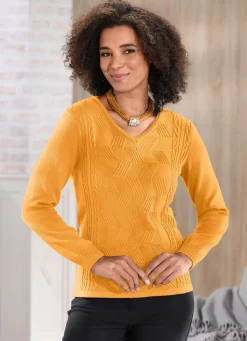Pullover in Strukturmix