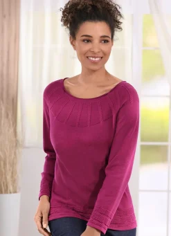 Pullover in Strukturmix
