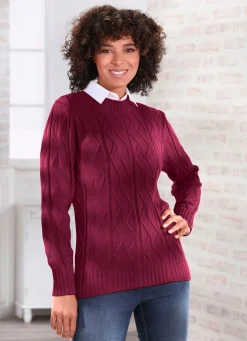 Pullover in Strukturmix