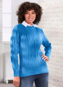 Pullover in Strukturmix