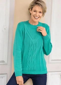 Pullover in Strukturmustermix
