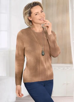 Pullover in Twinset-Optik mit Schurwolle