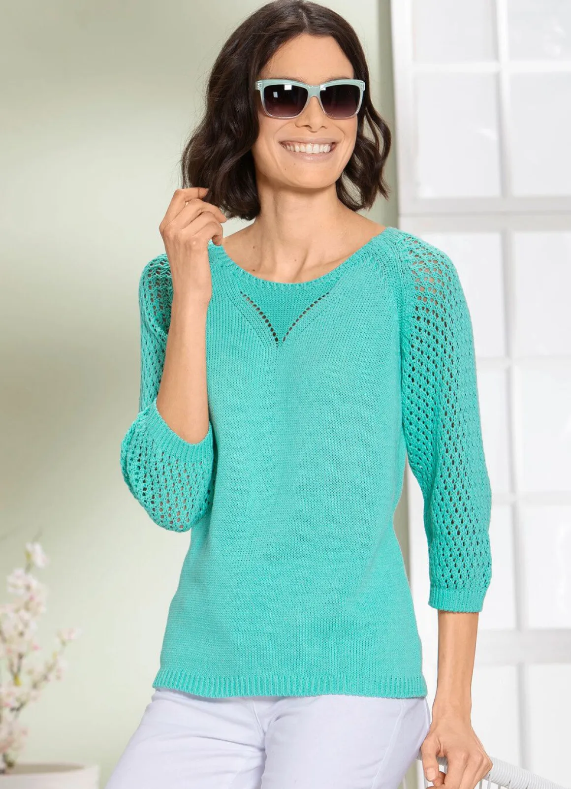 Pullover mit Ajourmuster