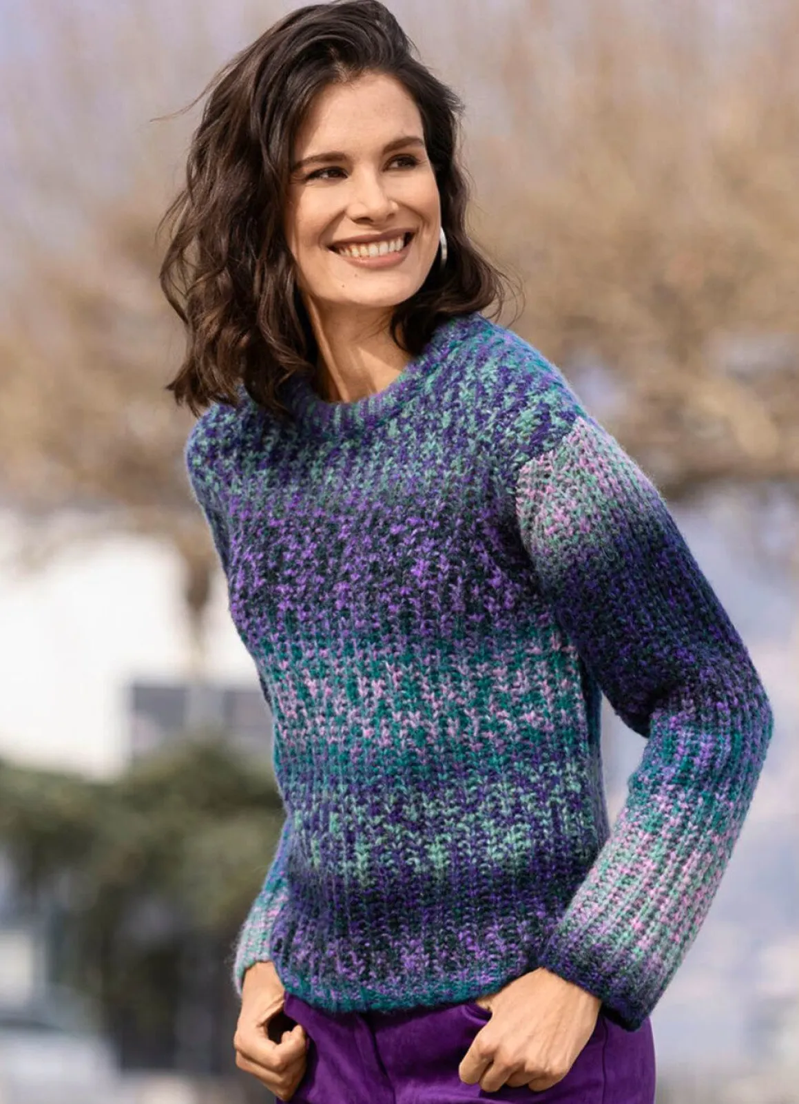 Pullover mit Alpaka und tollem Farbverlauf