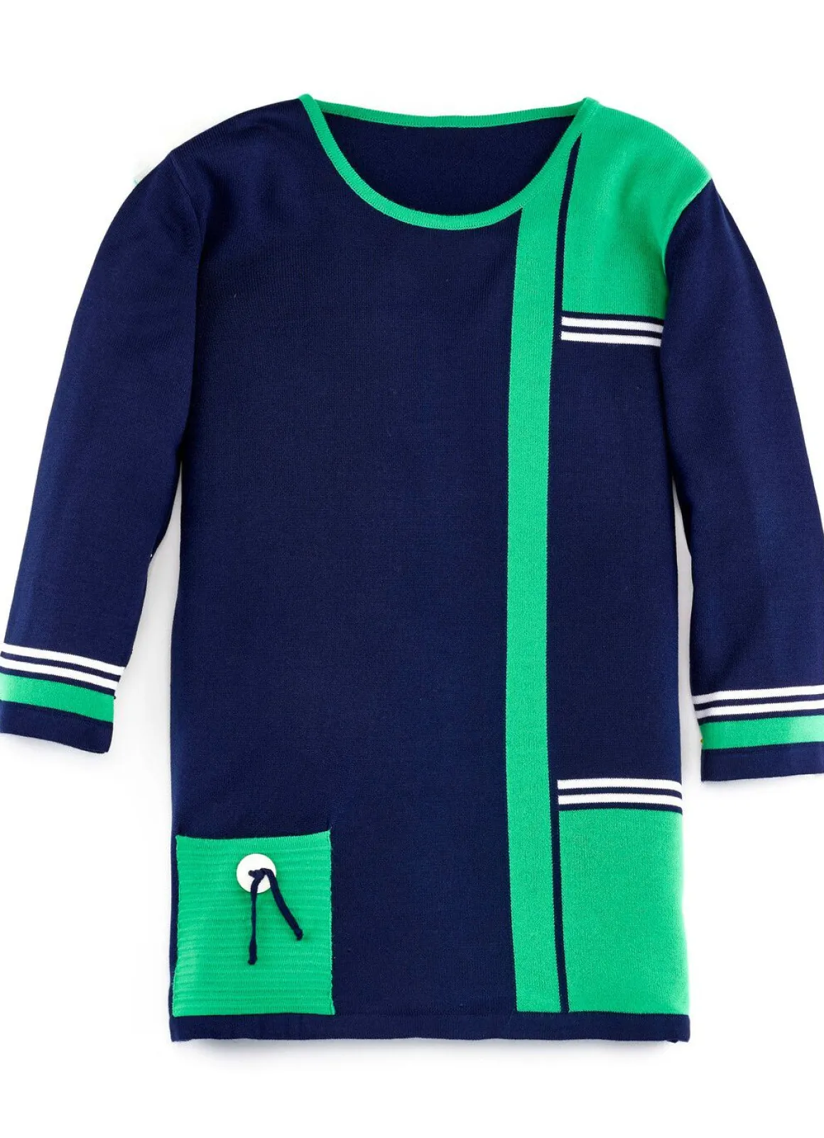 Pullover mit dekorativen Kontrasten