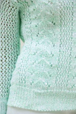 Pullover mit edlem glänzendem Paillettengarn