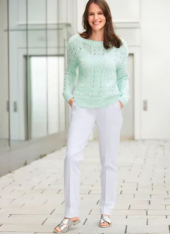 Pullover mit edlem glänzendem Paillettengarn