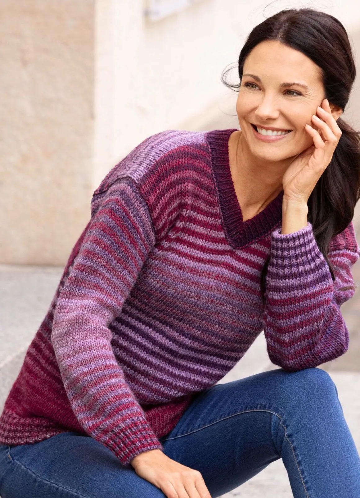 Pullover mit Farbverlauf
