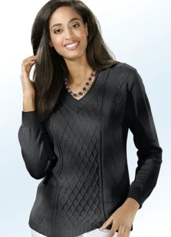 Pullover mit Rautenstruktur