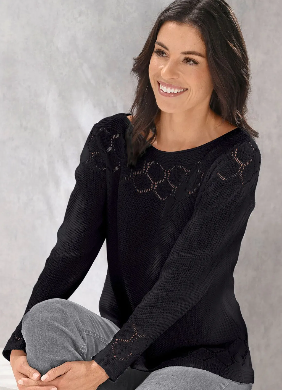 Pullover mit recycelter Baumwolle