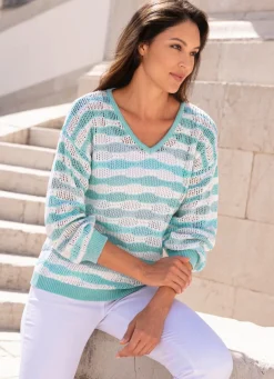 Pullover mit Ringeldessin