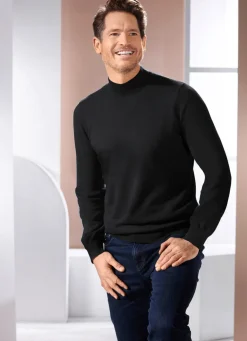 Pullover mit Stehkragen in 4 Farben