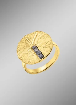 Pure Eleganz:Damenring mit 4 Roh-Diamanten