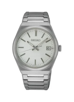 Quarz-Herrenuhr mit Edelstahlbandgehäuse